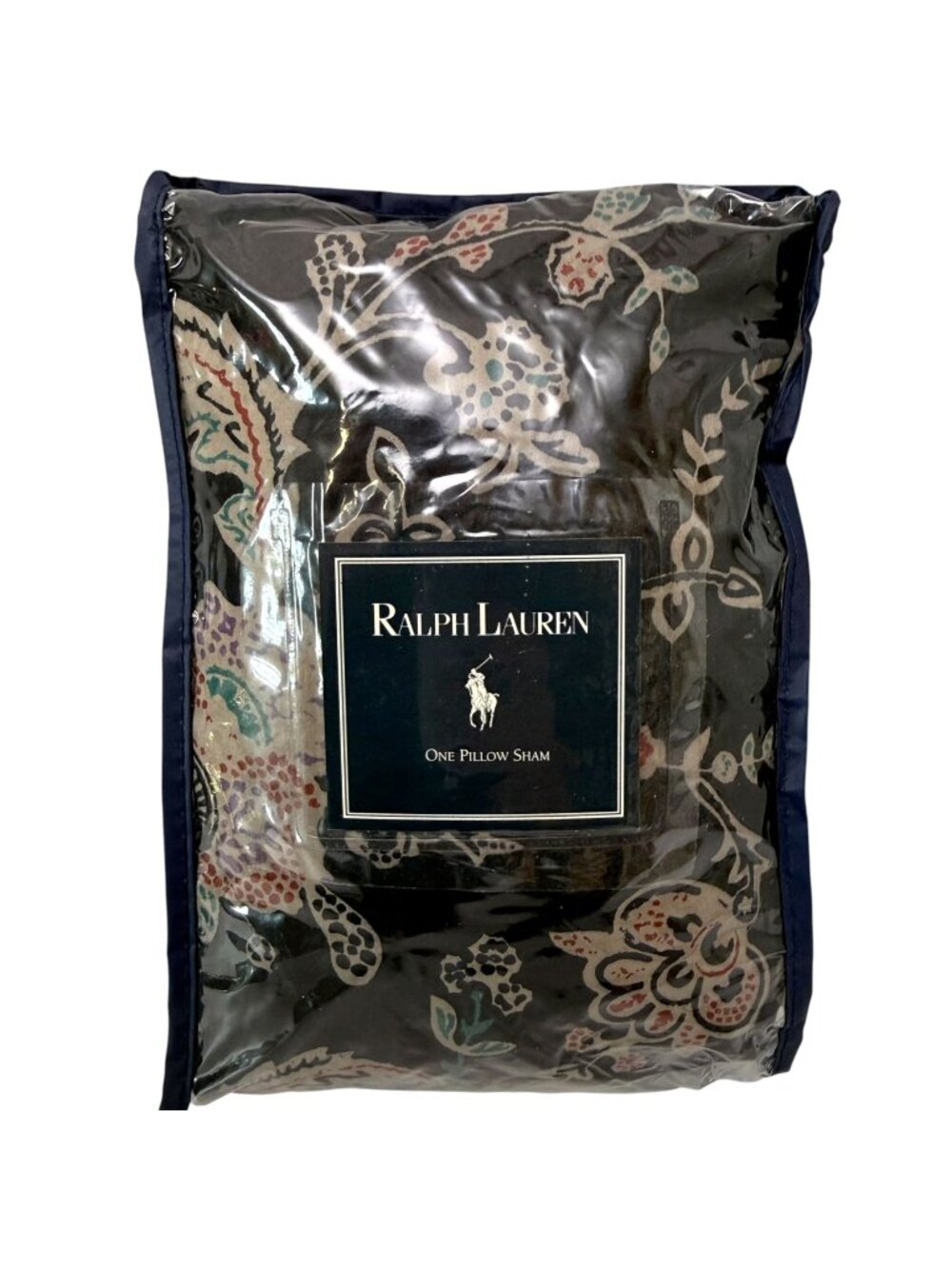 RALPH LAUREN Pillow Sham Standard Alexandra Charcoal Paisley Vintage Cotton